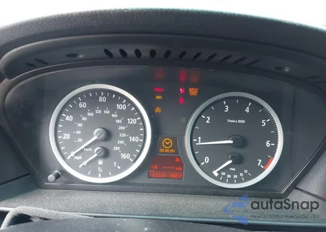 2005 BMW 545I из США, поврежденный, VIN WBANB335X5B089142